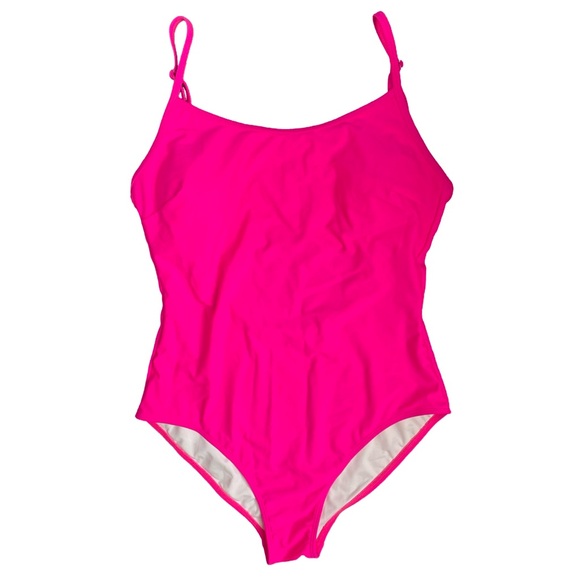 Hot Pink One-Piece Swimsuit - Picture 1 of 5